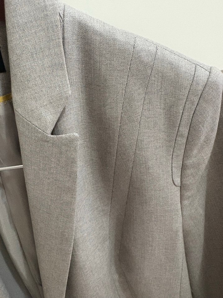 Network Gri Kadın Klasik Kesim Blazer Ceket - Görsel 2