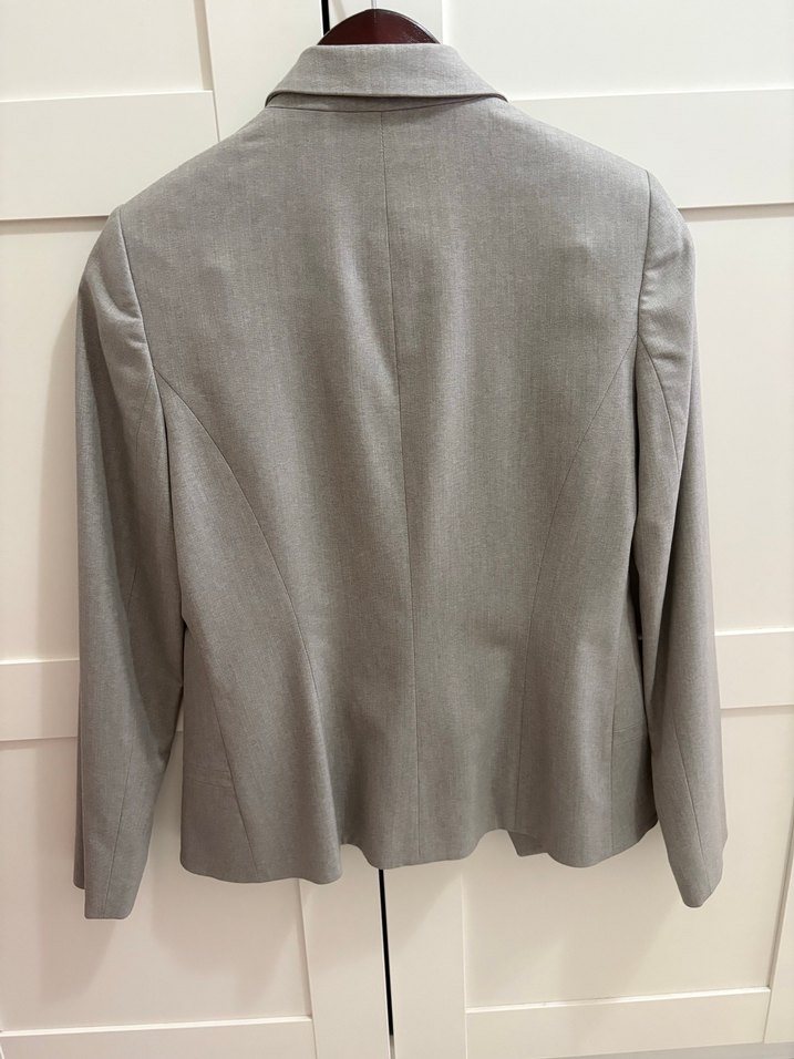 Network Gri Kadın Klasik Kesim Blazer Ceket - Görsel 4
