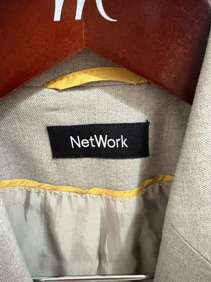 Network Gri Kadın Klasik Kesim Blazer Ceket - Görsel 3