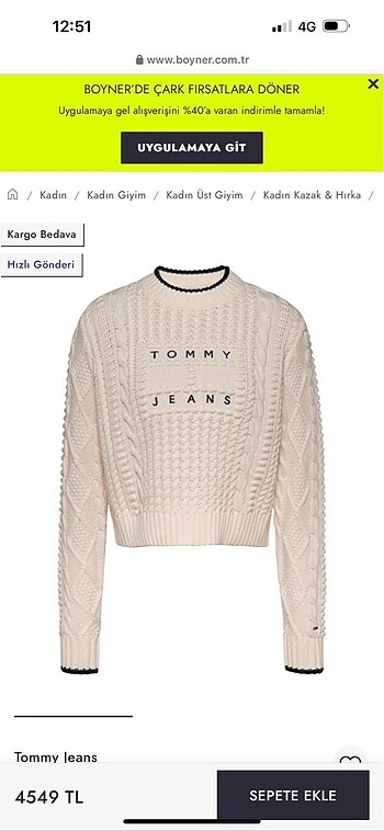 Tommy Hilfiger Tommyhılfıger kazak