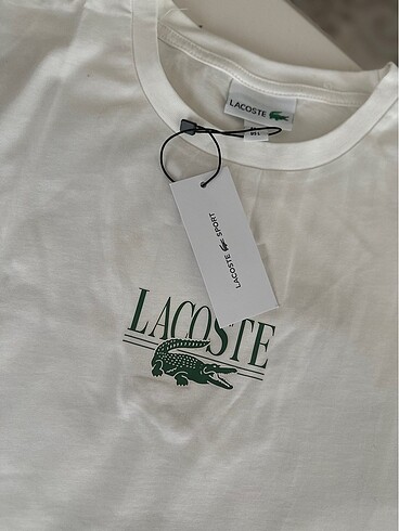 m Beden beyaz Renk Lacoste tshırt