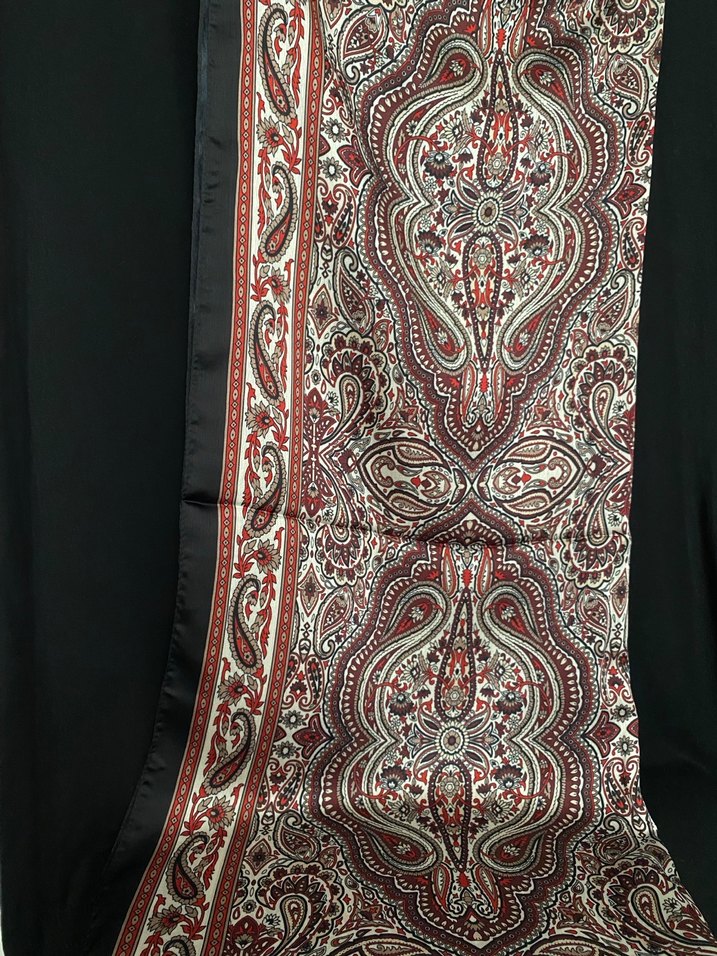 Kadın Çok Renkli İpek Görünümlü Bohem Şal - Görsel 2