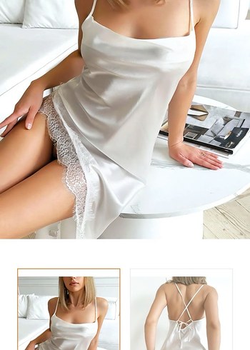 Nightlight Kadın Siyah Dantelli Uzun Gecelik - Görsel 2