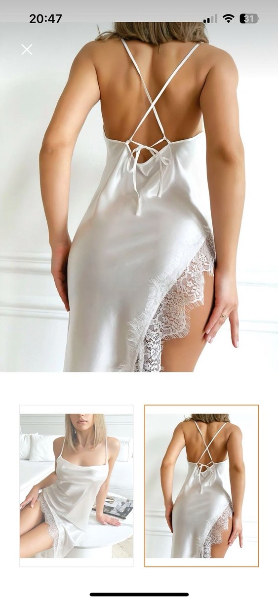 Nightlight Kadın Siyah Dantelli Uzun Gecelik - Görsel 3