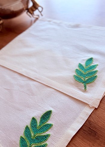 Punch işlemeli 2 adet amerikan servislik - Görsel 4