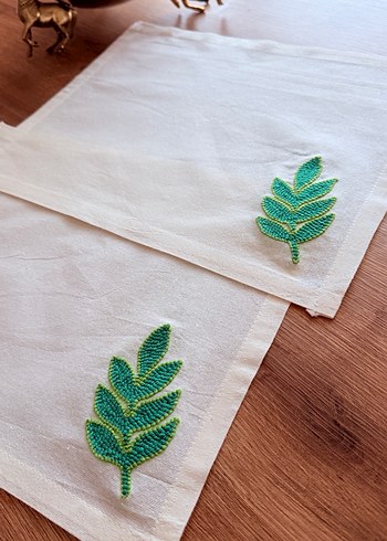 Punch işlemeli 2 adet amerikan servislik - Görsel 2