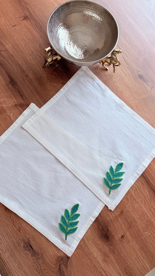 Punch işlemeli 2 adet amerikan servislik - Görsel 3