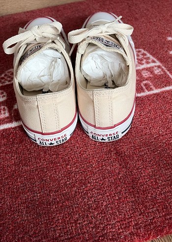 Converse Kadın krem rengi Bağcıklı Spor Ayakkabı - Görsel 3