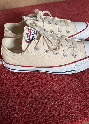 Converse Kadın krem rengi Bağcıklı Spor Ayakkabı - Görsel 2