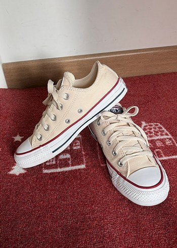 Converse Kadın krem rengi Bağcıklı Spor Ayakkabı - Görsel 5