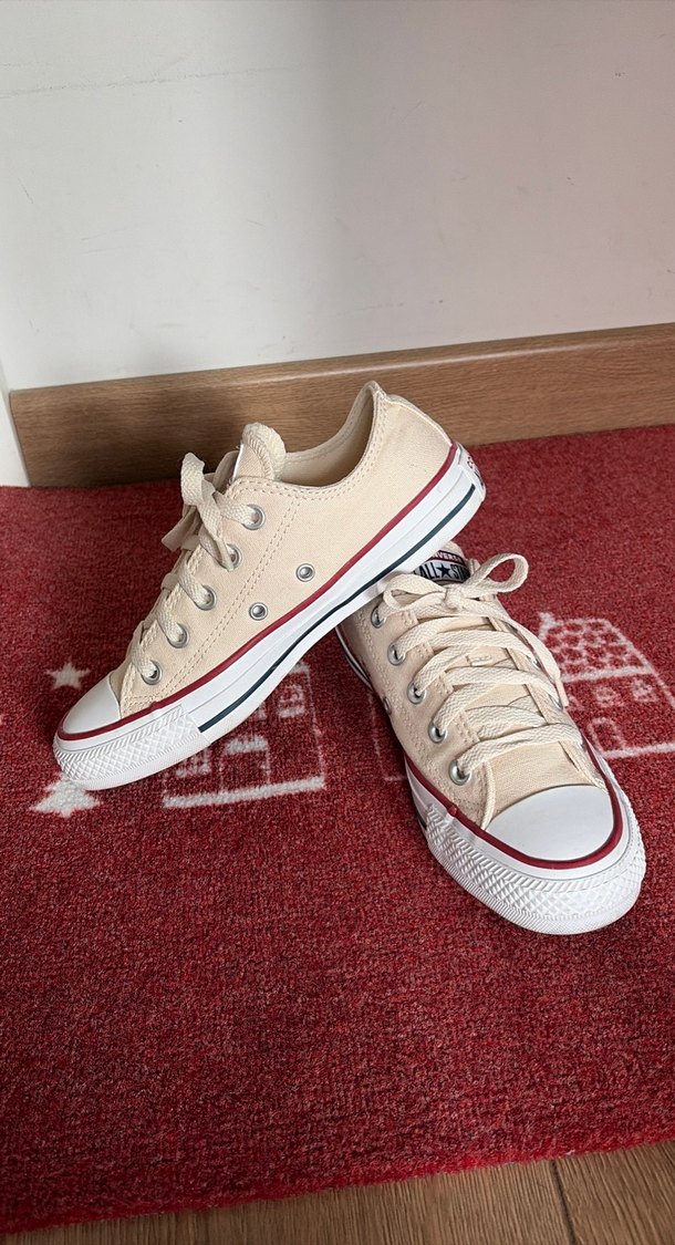 Converse Kadın krem rengi Bağcıklı Spor Ayakkabı - Görsel 5