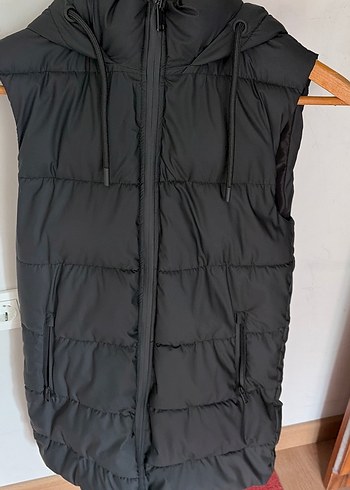 Zara Siyah Fermuarlı Kadın Yelek - Görsel 7