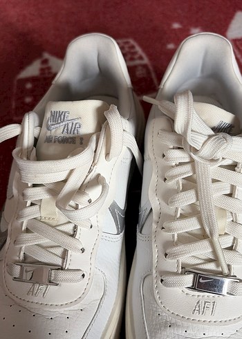 Beyaz Nike Air Force 1 Kadın  Spor Ayakkabı - Görsel 8