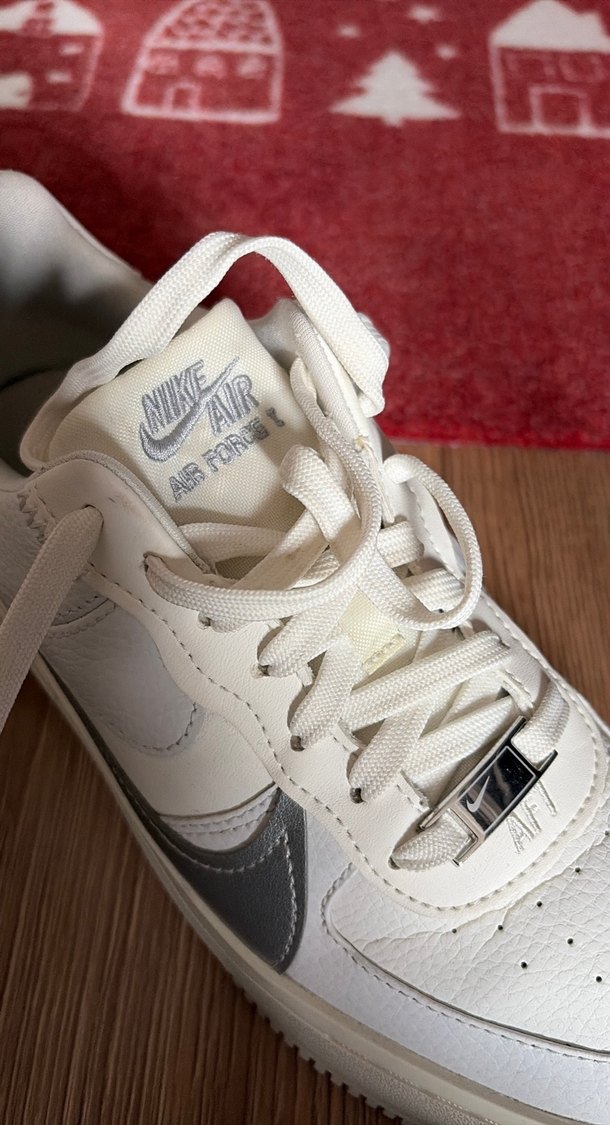 Beyaz Nike Air Force 1 Kadın  Spor Ayakkabı - Görsel 5