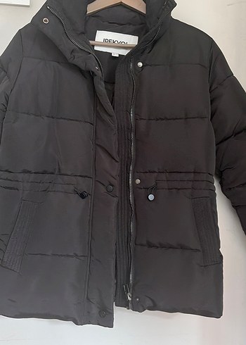 Siyah Kadın Midi Kışlık Mont #ipekyol - Görsel 6