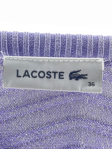 36 Beden mor Renk Lacoste Kazak / Triko %70 İndirimli.