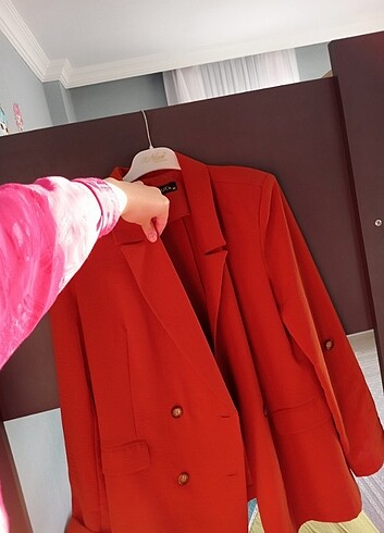 40 Beden Kiremit rengi blazer ceket