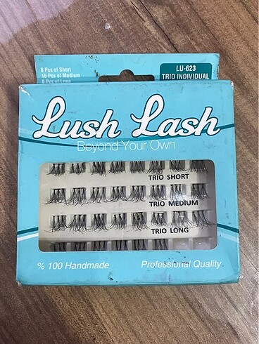 Trio üçlü takma kirpik - Görsel 3