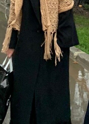 Diğer Siyah Kaşe Kaban