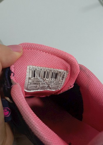 Kız Çocuk Lacivert Spor Ayakkabı Velcro - Görsel 5