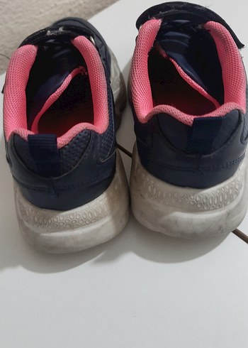 Kız Çocuk Lacivert Spor Ayakkabı Velcro - Görsel 3