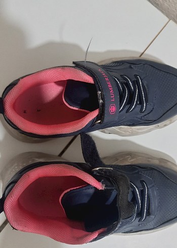 Kız Çocuk Lacivert Spor Ayakkabı Velcro - Görsel 4