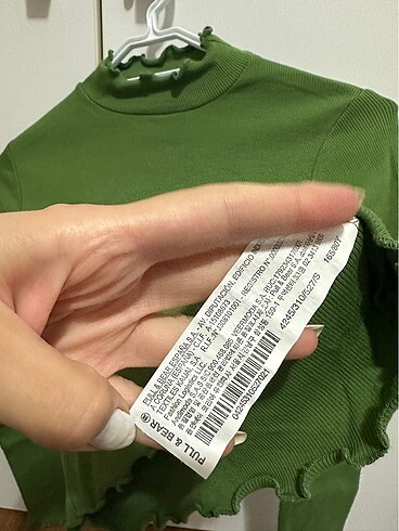 s Beden yeşil Renk Bershka Triko