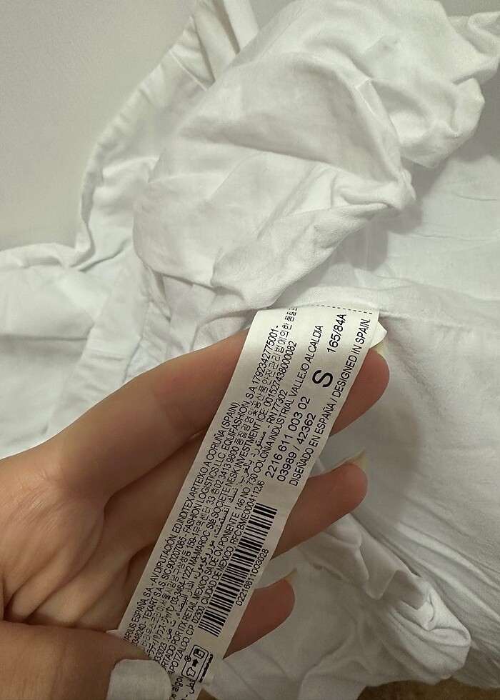 Stradivarius straplez balon crop - Görsel 4