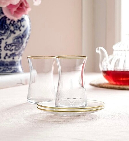 Madame Coco Gemma - Allure Gold 24 Parça Çay Seti - 170ML