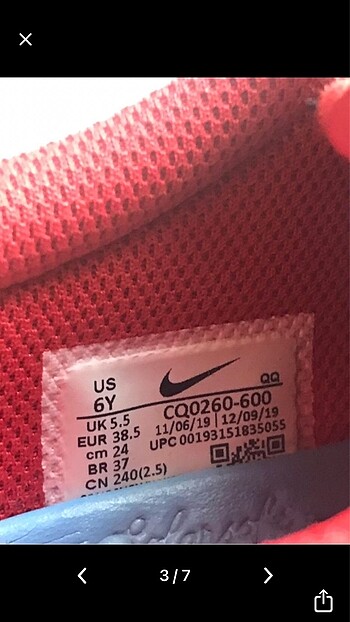 38.5 Beden NIKE AYAKKABI