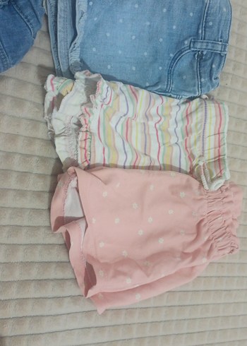 Kız Çocuk Çok Renkli Bağlama Desenli Şortlar - Görsel 2