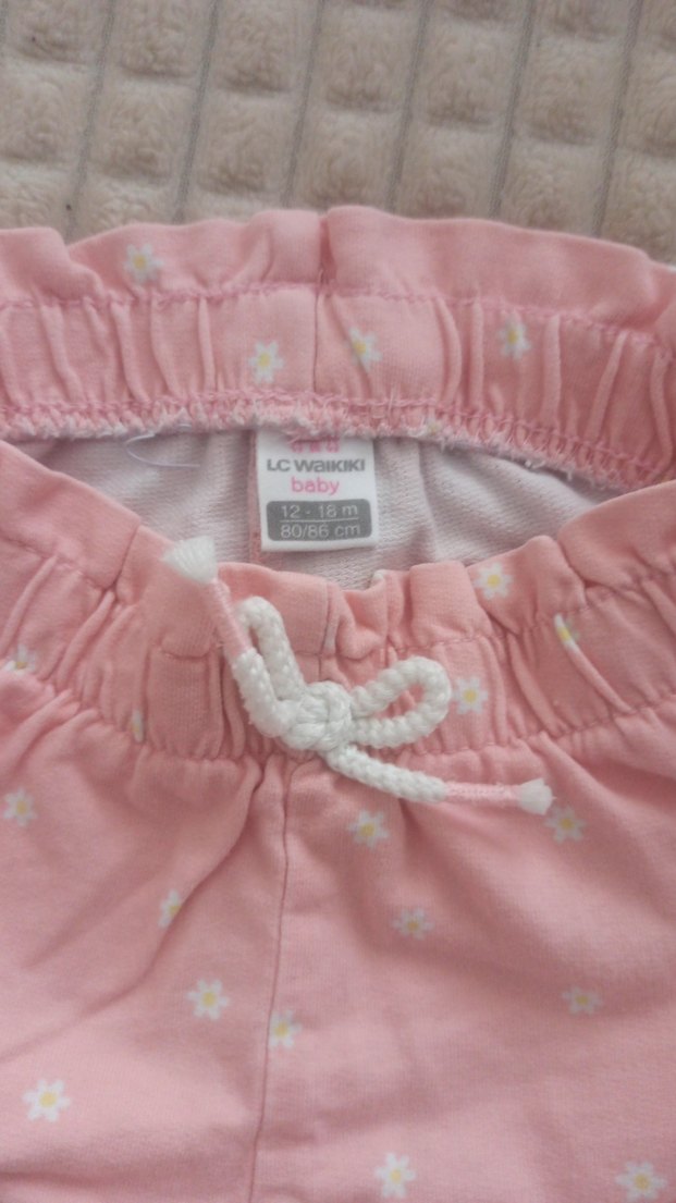 Kız Çocuk Çok Renkli Bağlama Desenli Şortlar - Görsel 5