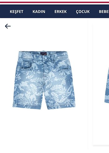 erkek çocuk Jean Şort - Görsel 3