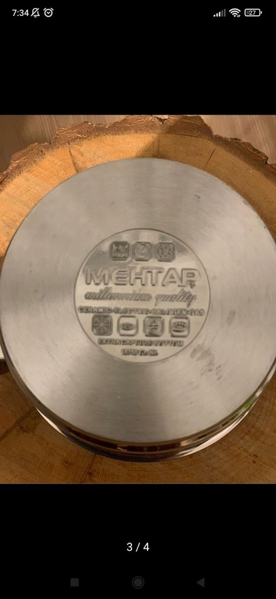 Parlak Kahverengi Saplı Tencere - Görsel 3