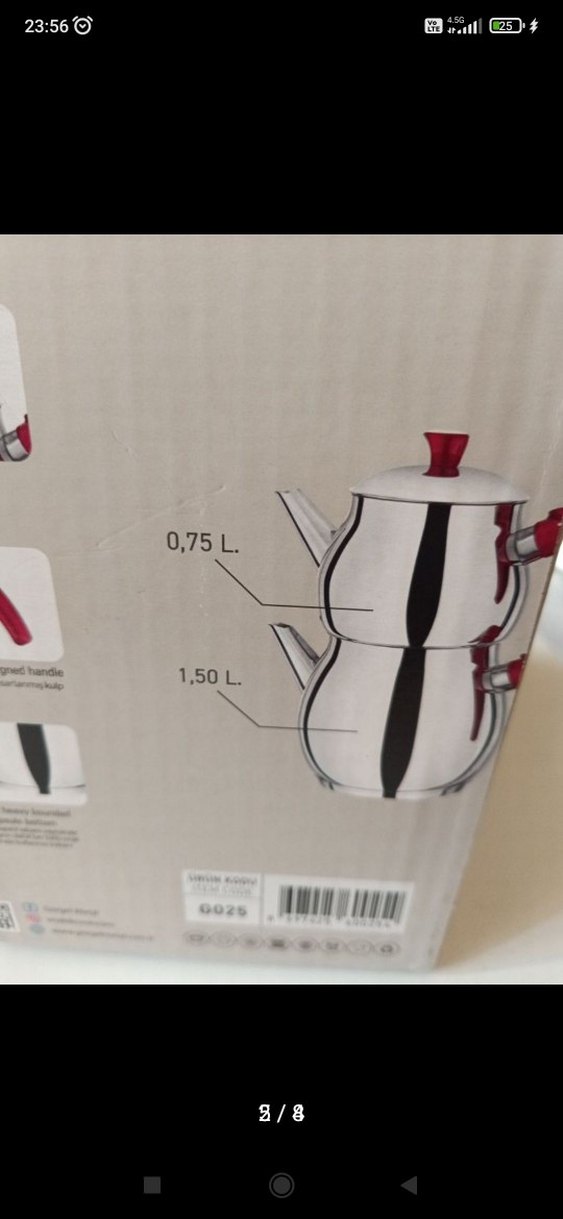 Bordo Vivaldi Limonix Çaydanlık Seti - Görsel 2