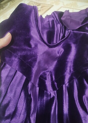 Mor kadife tunik - Görsel 4