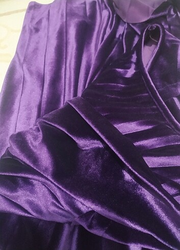 Mor kadife tunik - Görsel 5