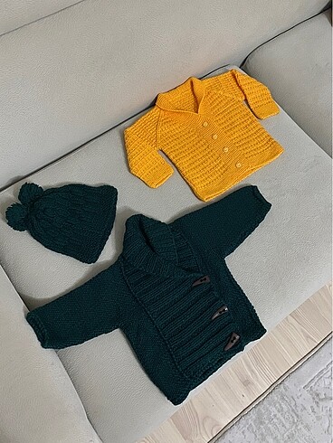 H&M El örgüsü bebek hırkaları