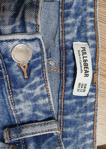 puul & bear mom jeans pantolon - Görsel 3