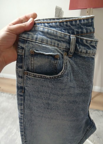 puul & bear mom jeans pantolon - Görsel 5