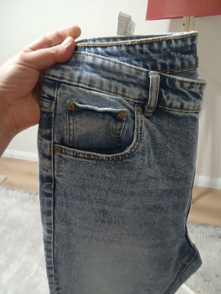 puul & bear mom jeans pantolon - Görsel 5