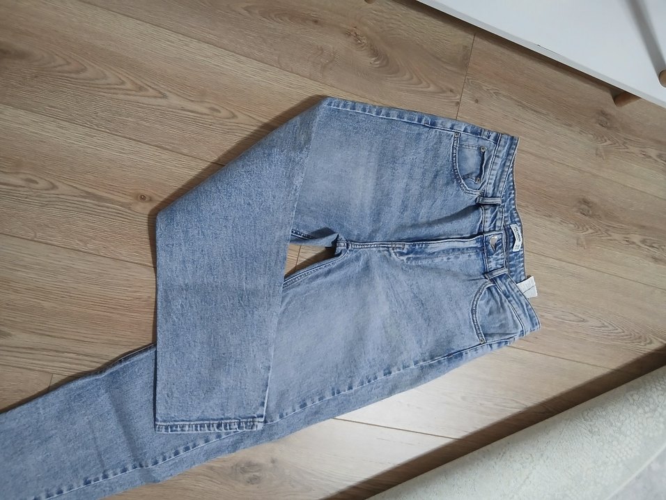 puul & bear mom jeans pantolon - Görsel 4