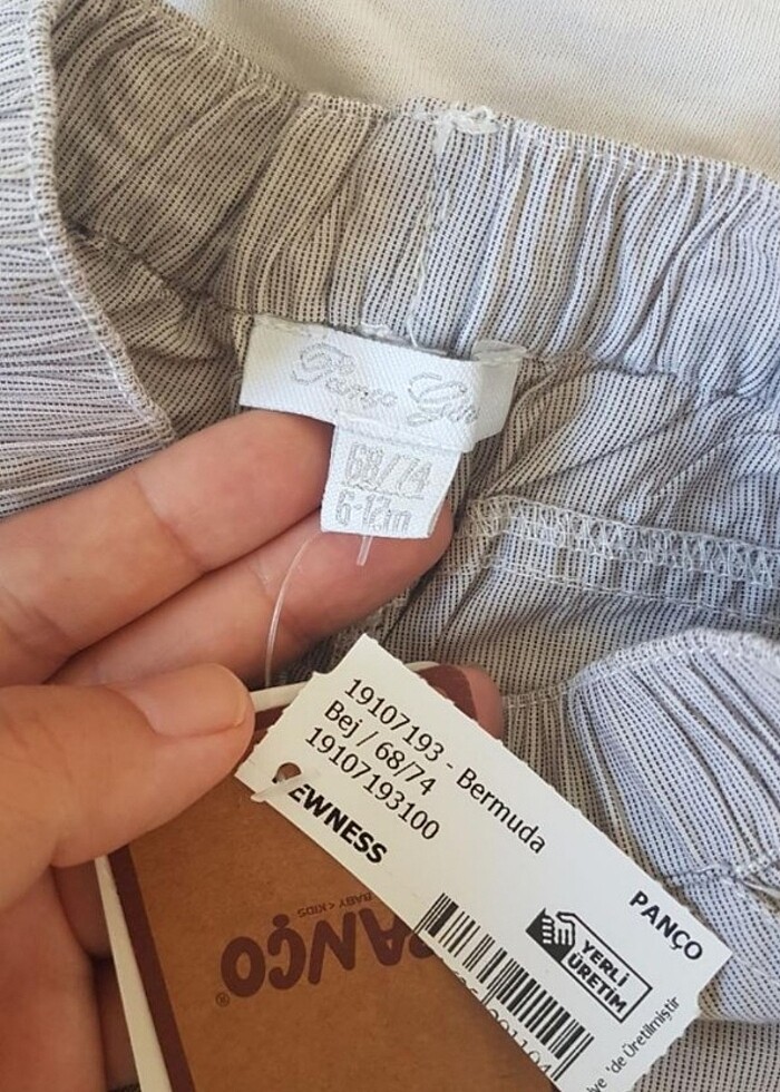 Panço şort sıfır ürün - Görsel 3