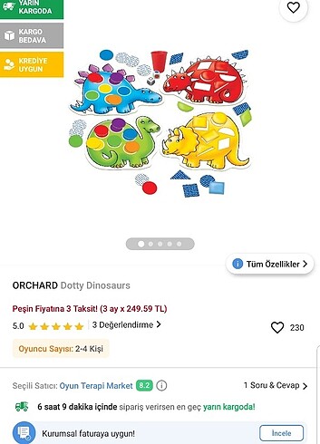  Beden Orchard Toys kutu oyunu