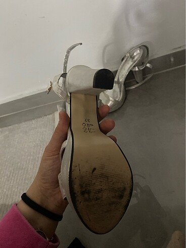37 Beden gri Renk Abiye grı ayakkabı