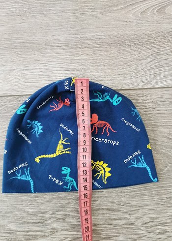 2-3 Yaş, 20 cm Beden çeşitli Renk Renkli Dinozor Desenli Erkek Bere LC waikiki