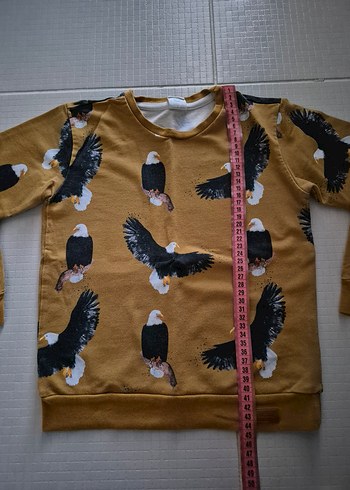 4-5 yaş muhteşem organik kartal sweat - Görsel 6