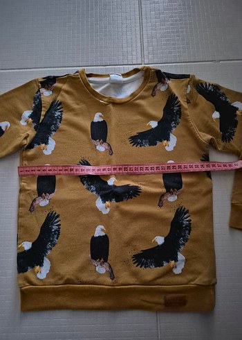 4-5 yaş muhteşem organik kartal sweat - Görsel 5