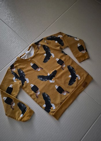 4-5 yaş muhteşem organik kartal sweat - Görsel 3