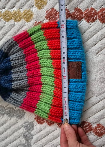 Renkli Örgü Kadın Bere antonio kışlık bere - Görsel 3